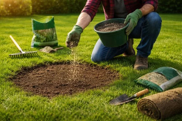 Commnet semer gazon sans recouvrir les graines