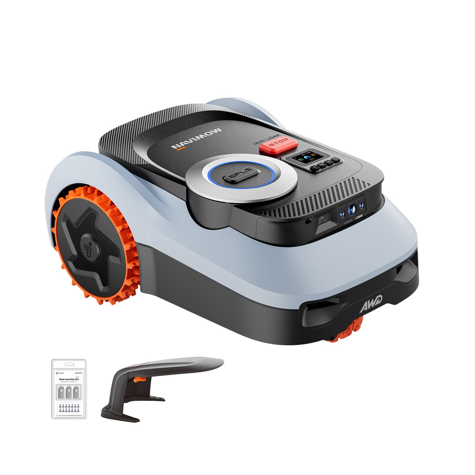 Navimow i2 LiDAR Pro + Garage M + Kit de Lames Plus