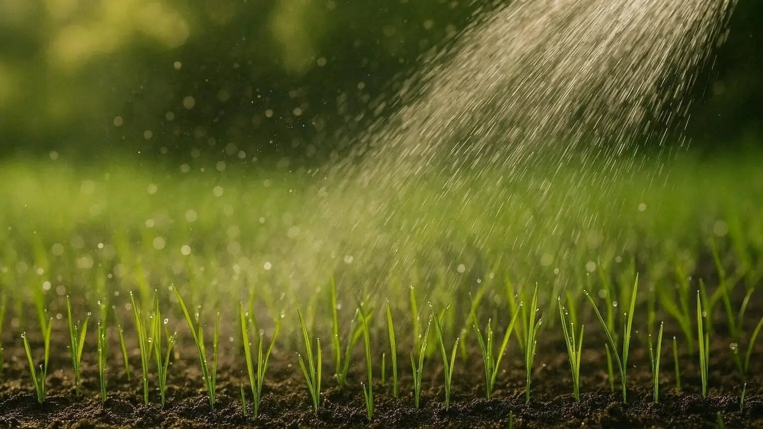 Arrosage du gazon semé