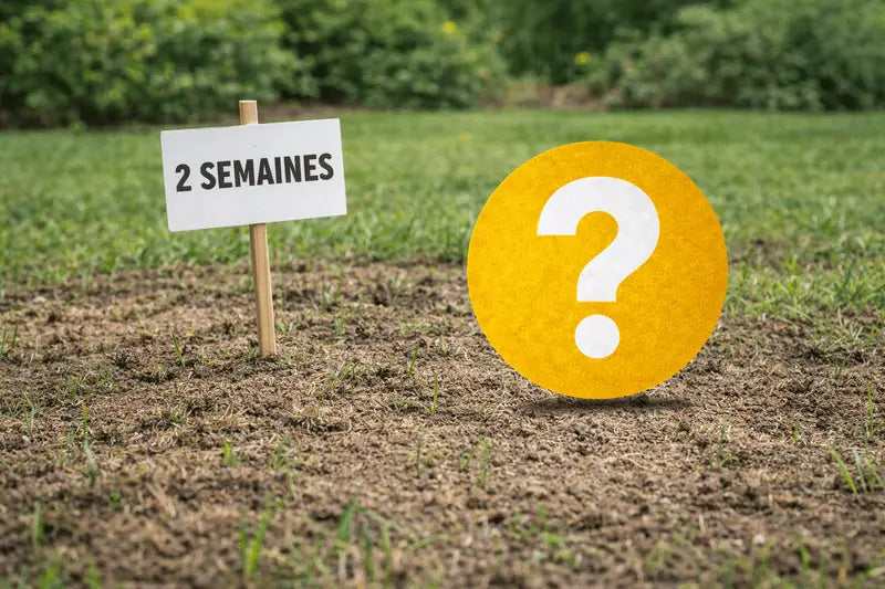 Gazon qui ne pousse pas au bout de 2 semaines