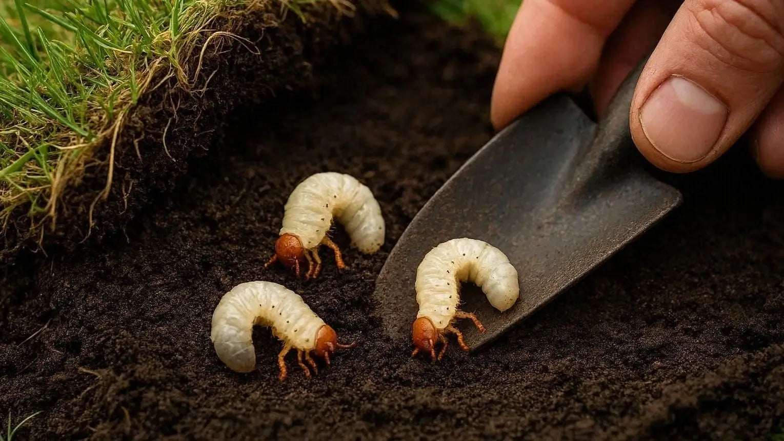 larves de hanneton sous gazon