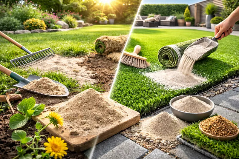 Quel sable utiliser pour pelouse et gazon synthétique