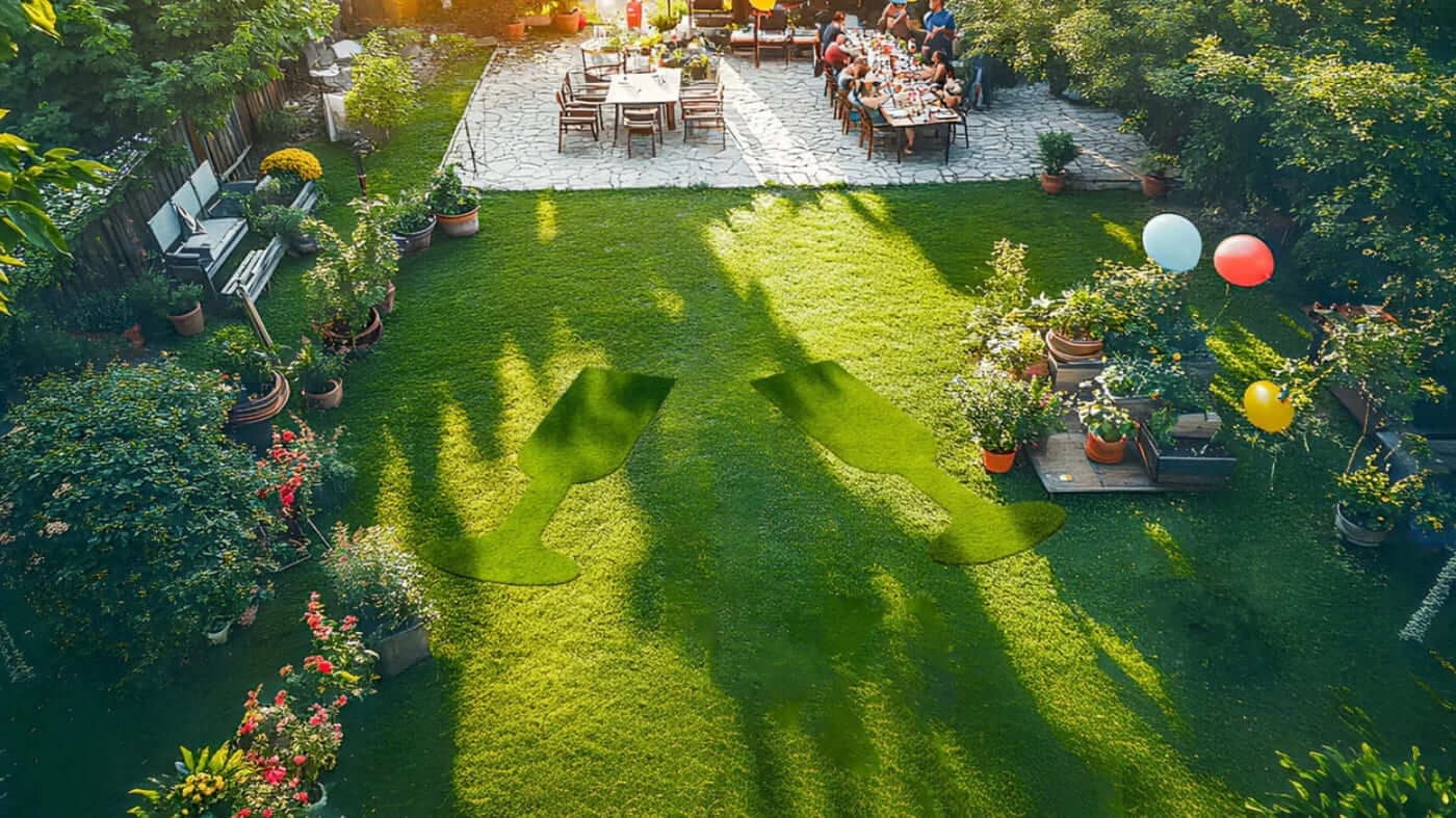 tonte différenciée sur pelouse