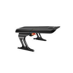 Navimow i105E tondeuse robot avec son abri de protection noir.