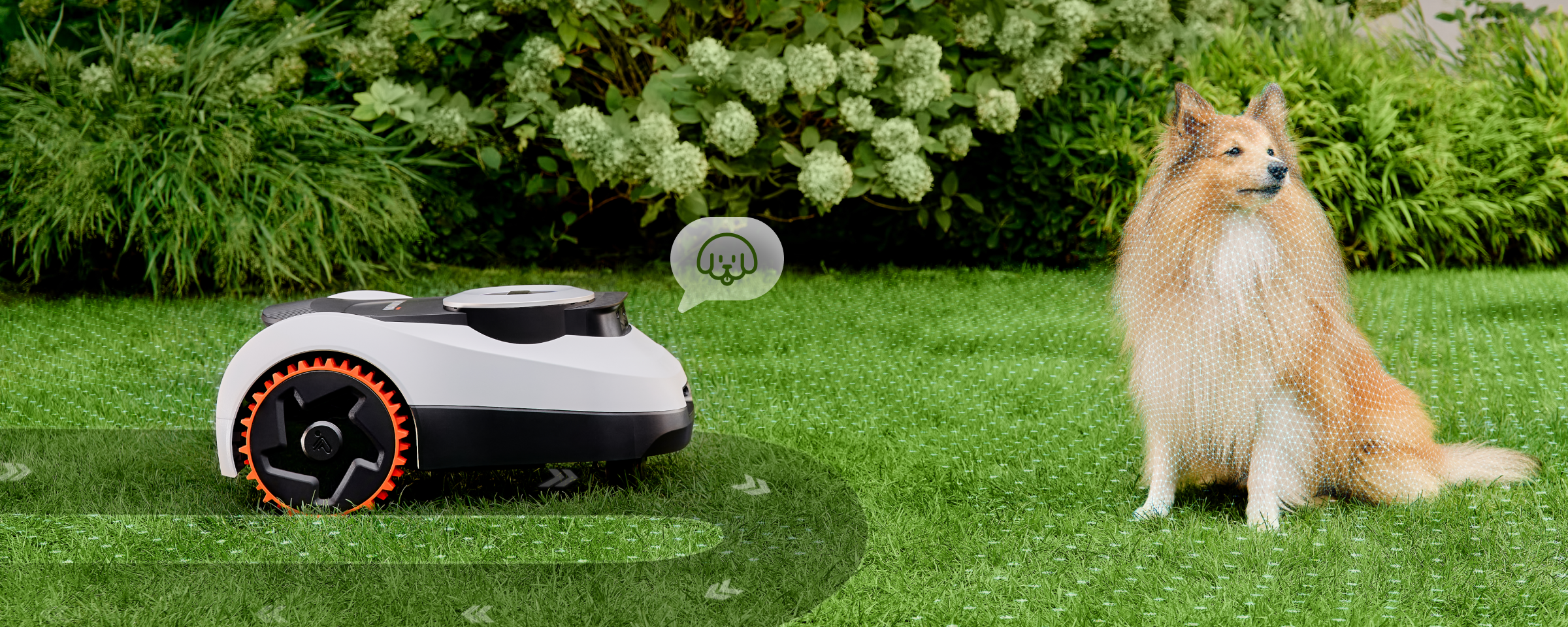 <p>Détecte plus de 20 types d'animaux à une distance de 1 mètre ou plus, ralentit automatiquement et maintient une marge de sécurité tout au long de son fonctionnement.</p>